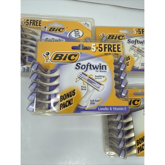 4x 10 pack NEW BIC Softwin for Women Disposable Twin Blade Razors 1999 40 total - Picture 6 of 6